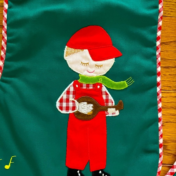 Set of 2 Vintage Christmas Stockings – Kids Theme – Made in Philippines - Picture 6 of 11